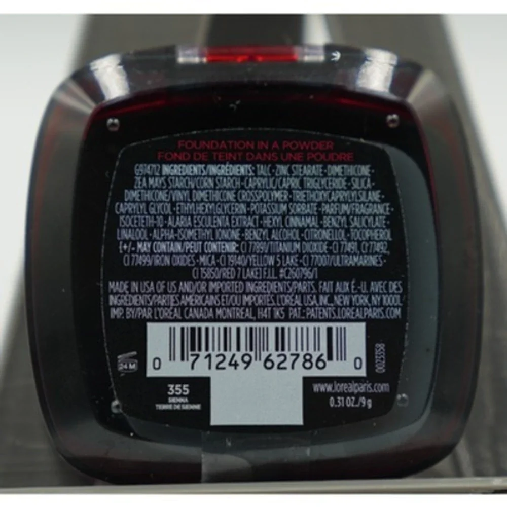 L'Oreal Paris Infallible Up to 24H Fresh Wear Foundation in a Powder‎ 355 Sienna